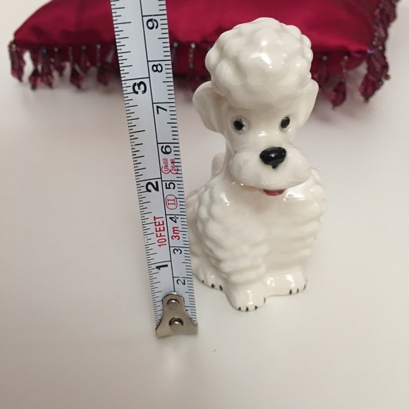 Vintage Goebel Retro Miniature Figurine White Poodle Curly Hair Puppy Dog - Picture 3 of 13